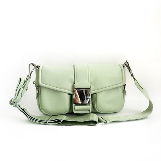 Prada Multi-Pocket Leather Shoulder Bag